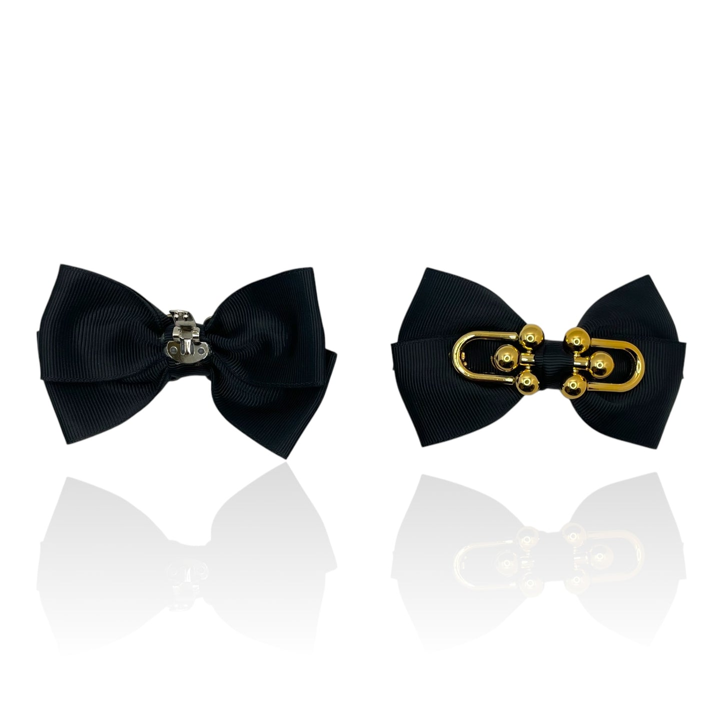 Golden Chic Black Bow