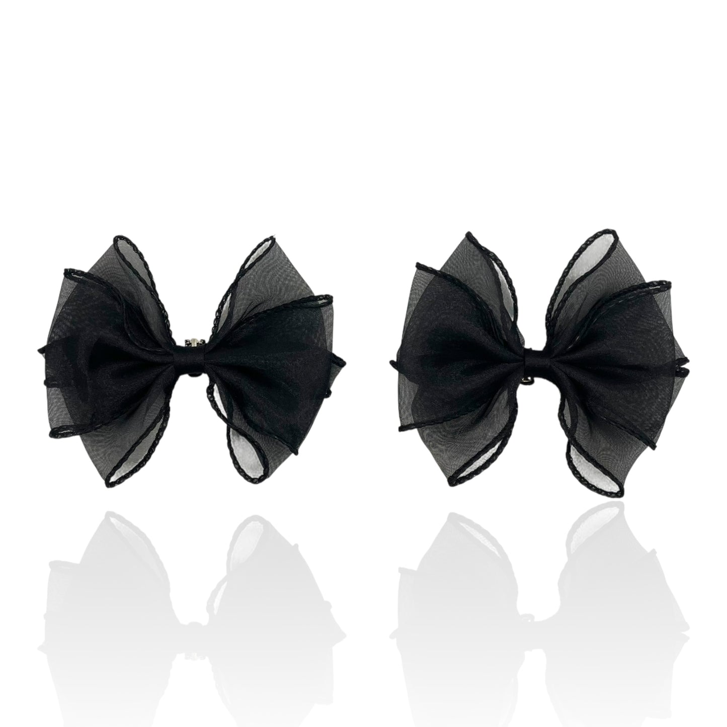 Black Organza Bow