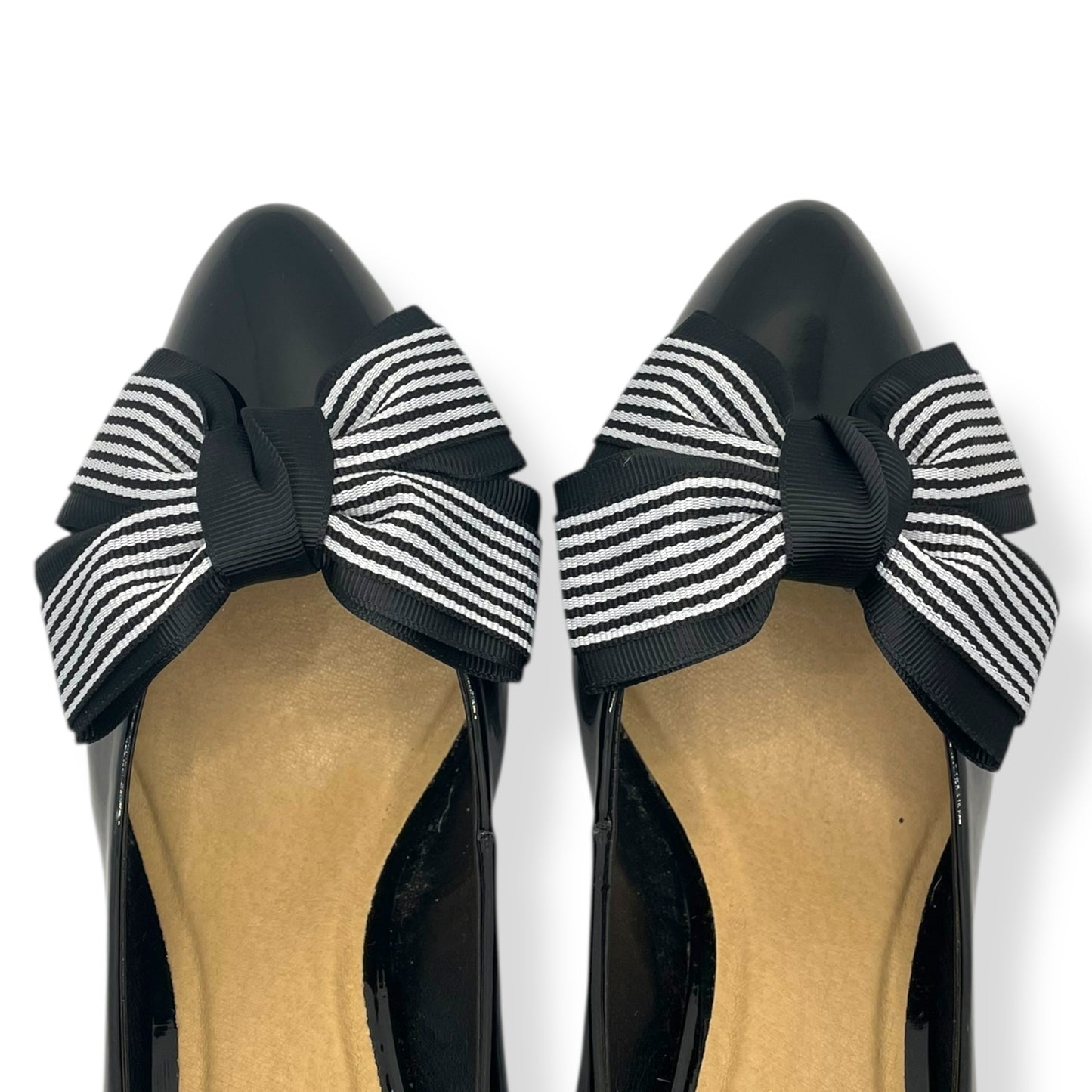 Monochrome Stripe Bows – Black & White