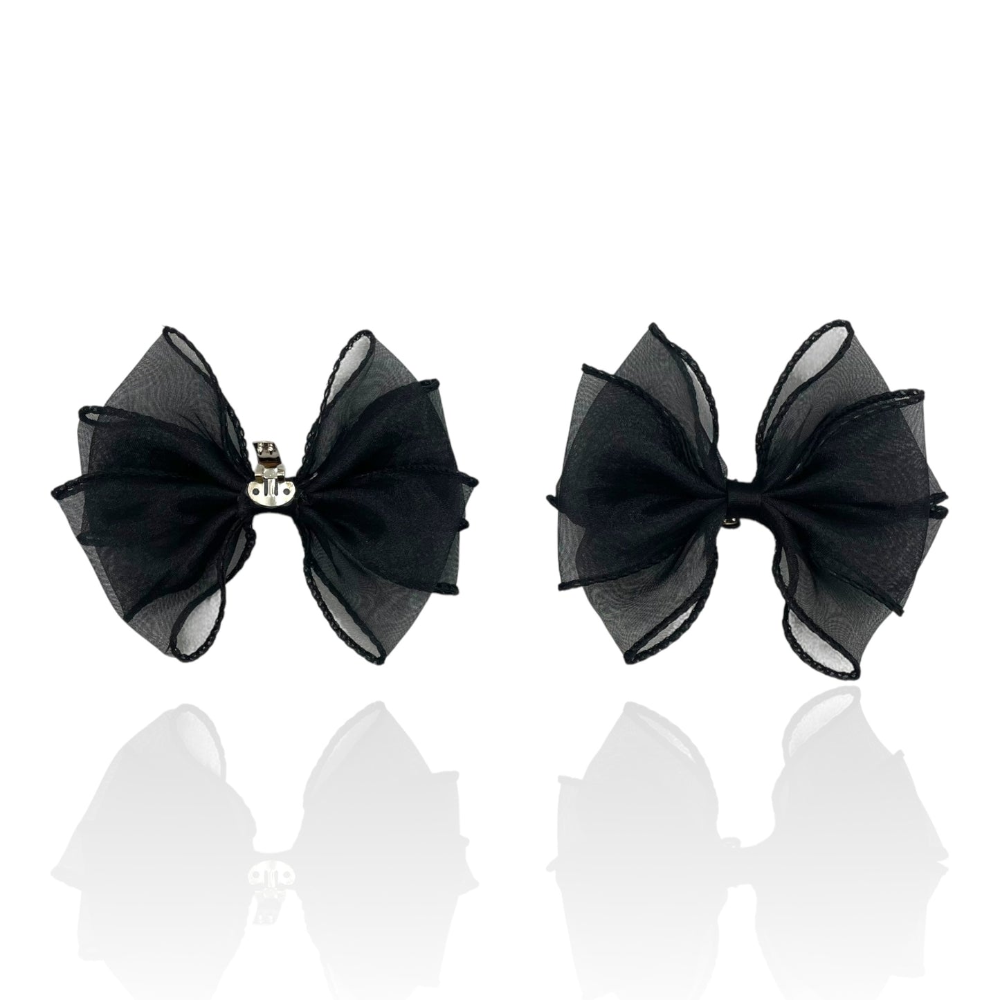 Black Organza Bow