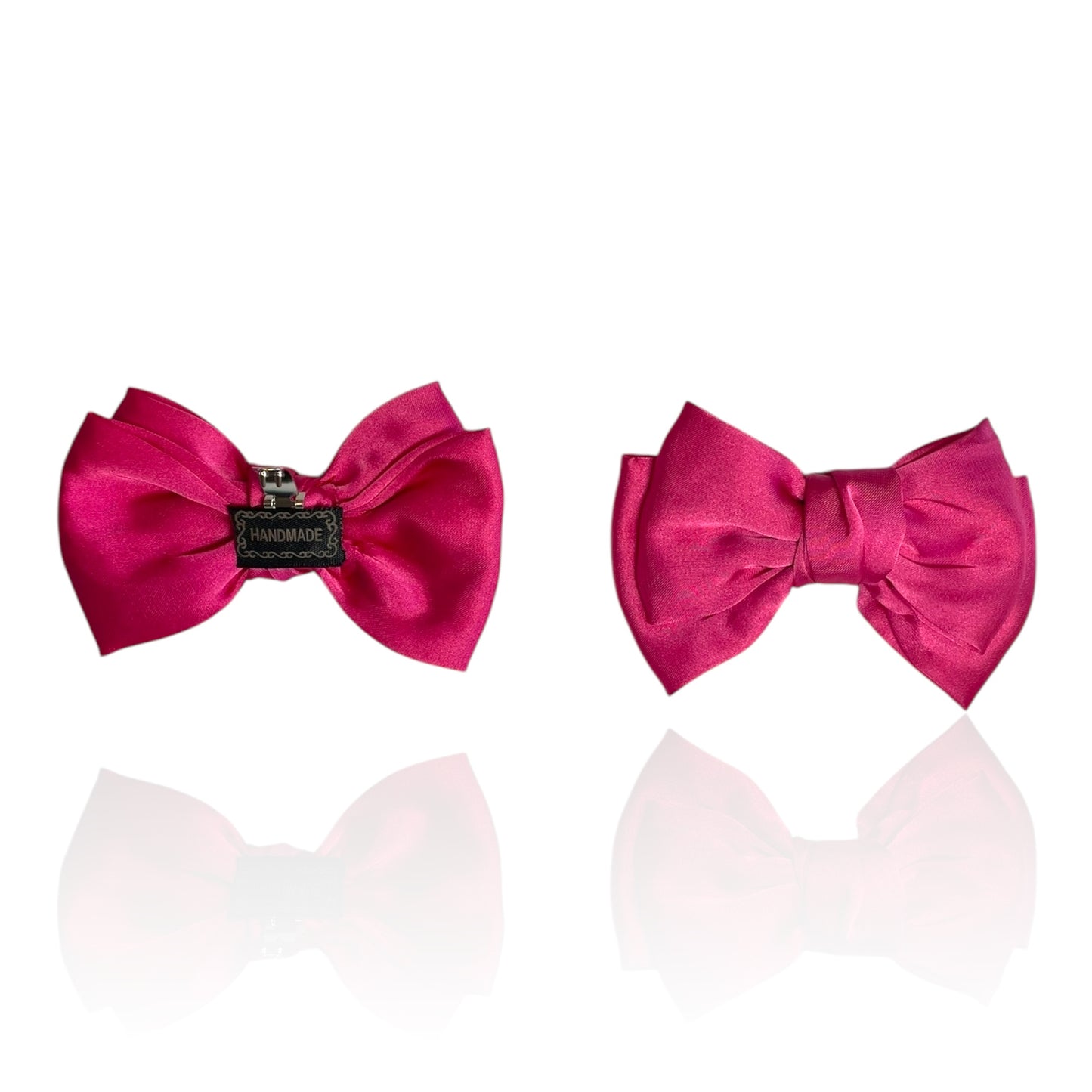 Hot Pink Satin Bows