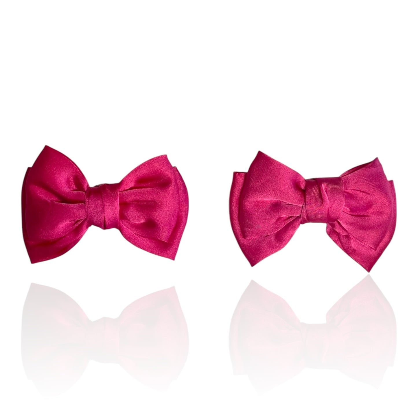 Hot Pink Satin Bows