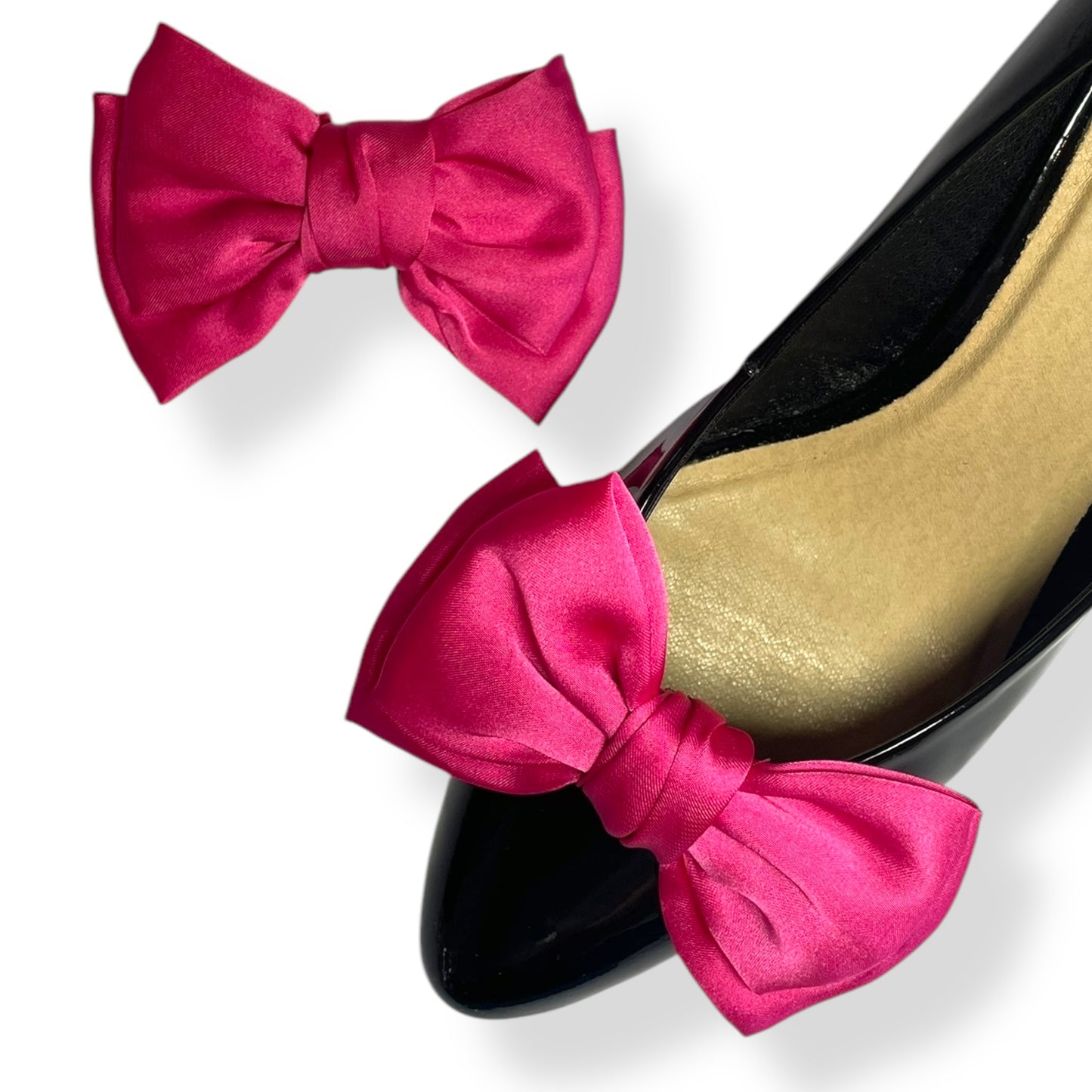 Hot Pink Satin Bows