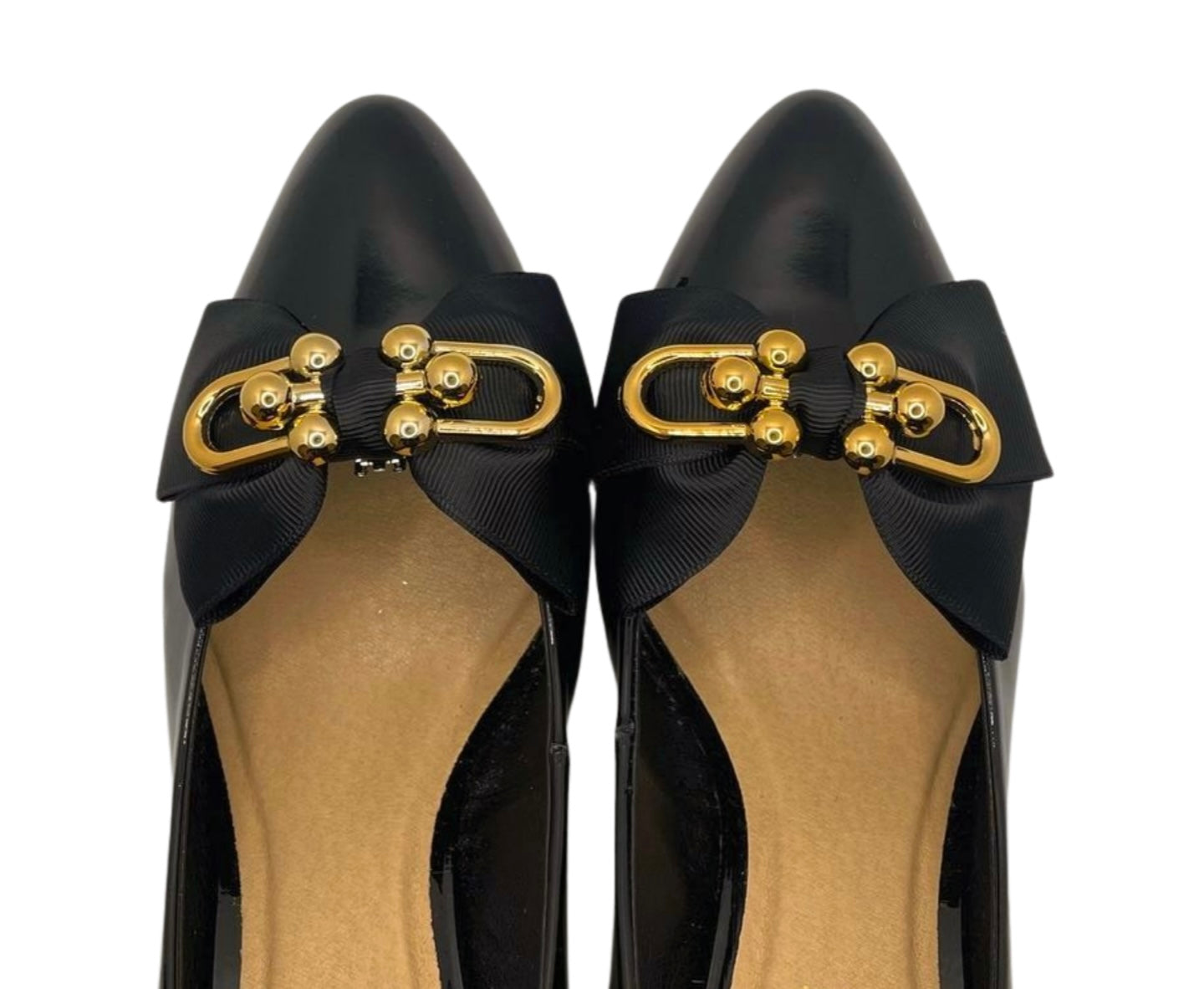 Golden Chic Black Bow