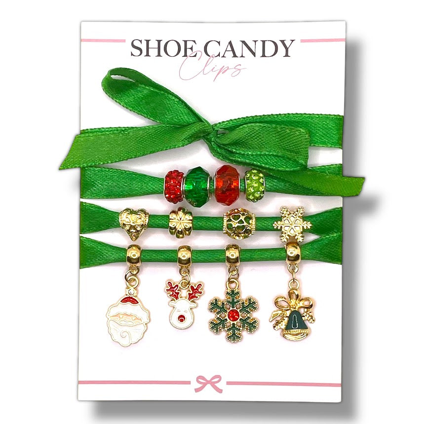 Snowflake Sparkle Christmas Shoelace Bead Set