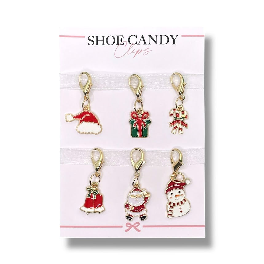 Holiday Cheer Christmas Shoe Charm Set (6 Charms)