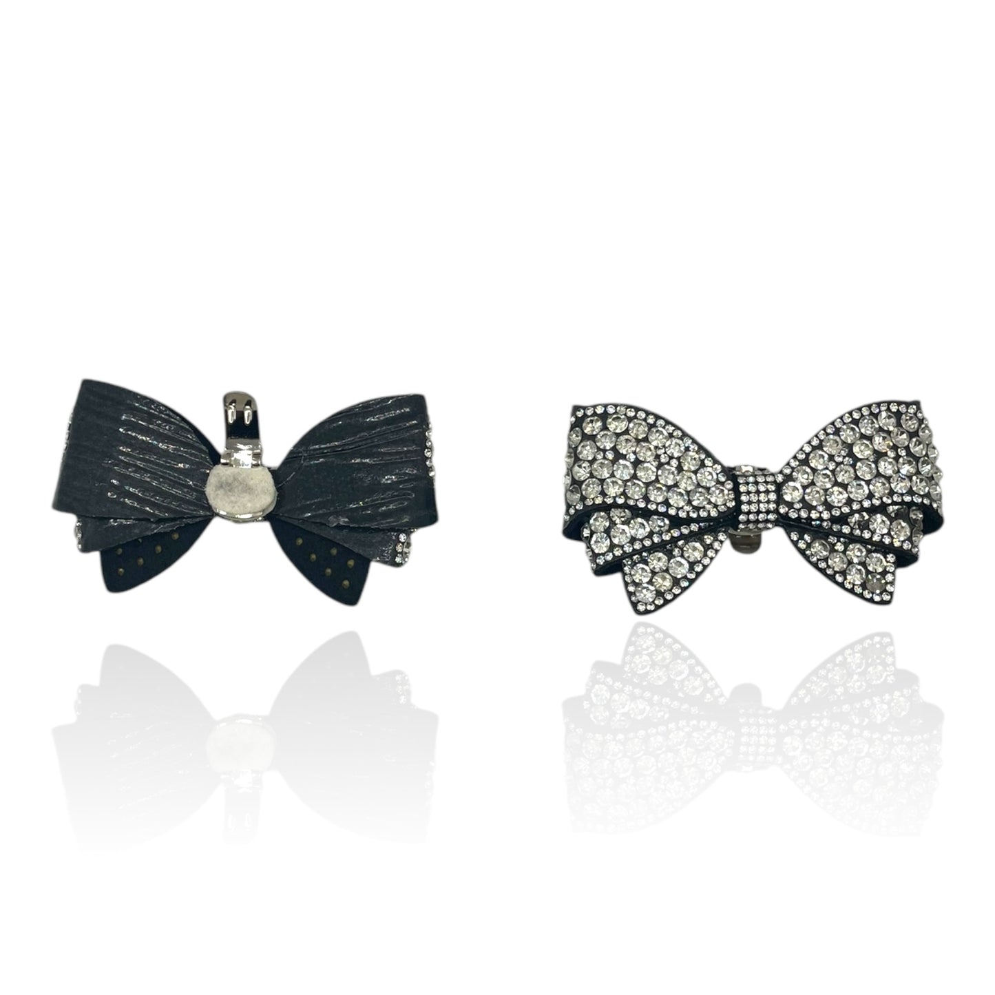 Crystal Noir Bow