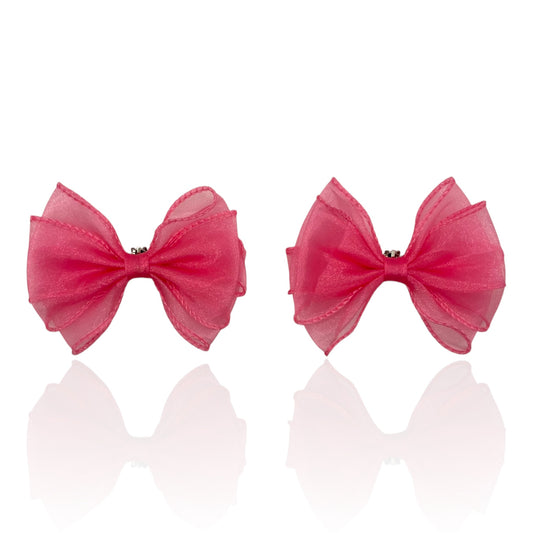 Hot Pink Organza Bow