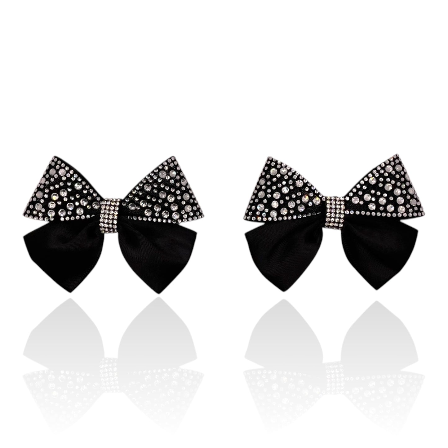 Glimmer Glam Black Bow