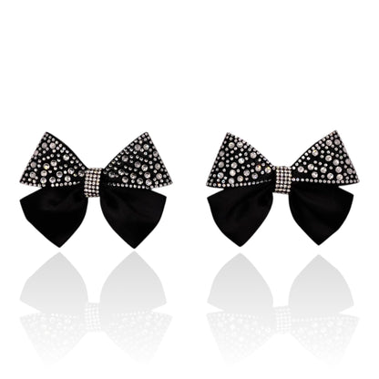 Glimmer Glam Black Bow
