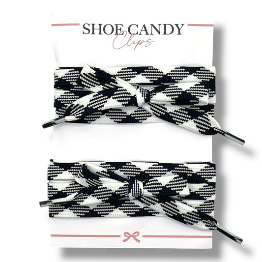 Black Tartan Laces