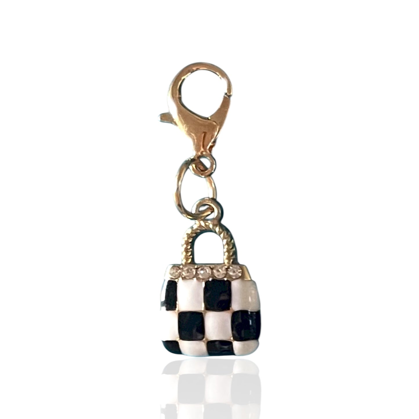 Checker Bag Charm