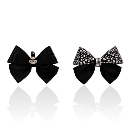 Glimmer Glam Black Bow