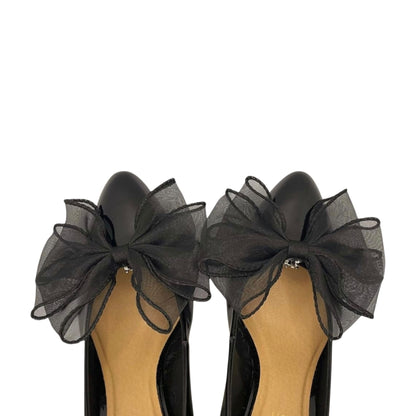 Black Organza Bow