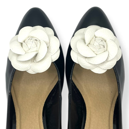 CC Camellia Clips – White