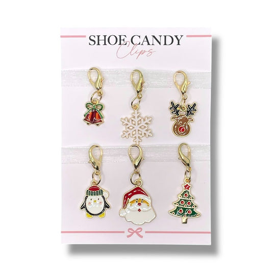 North Pole Friends Christmas Shoe Charm Set (6 Charms)